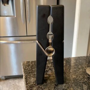 Black Oversized Clothespin Decor